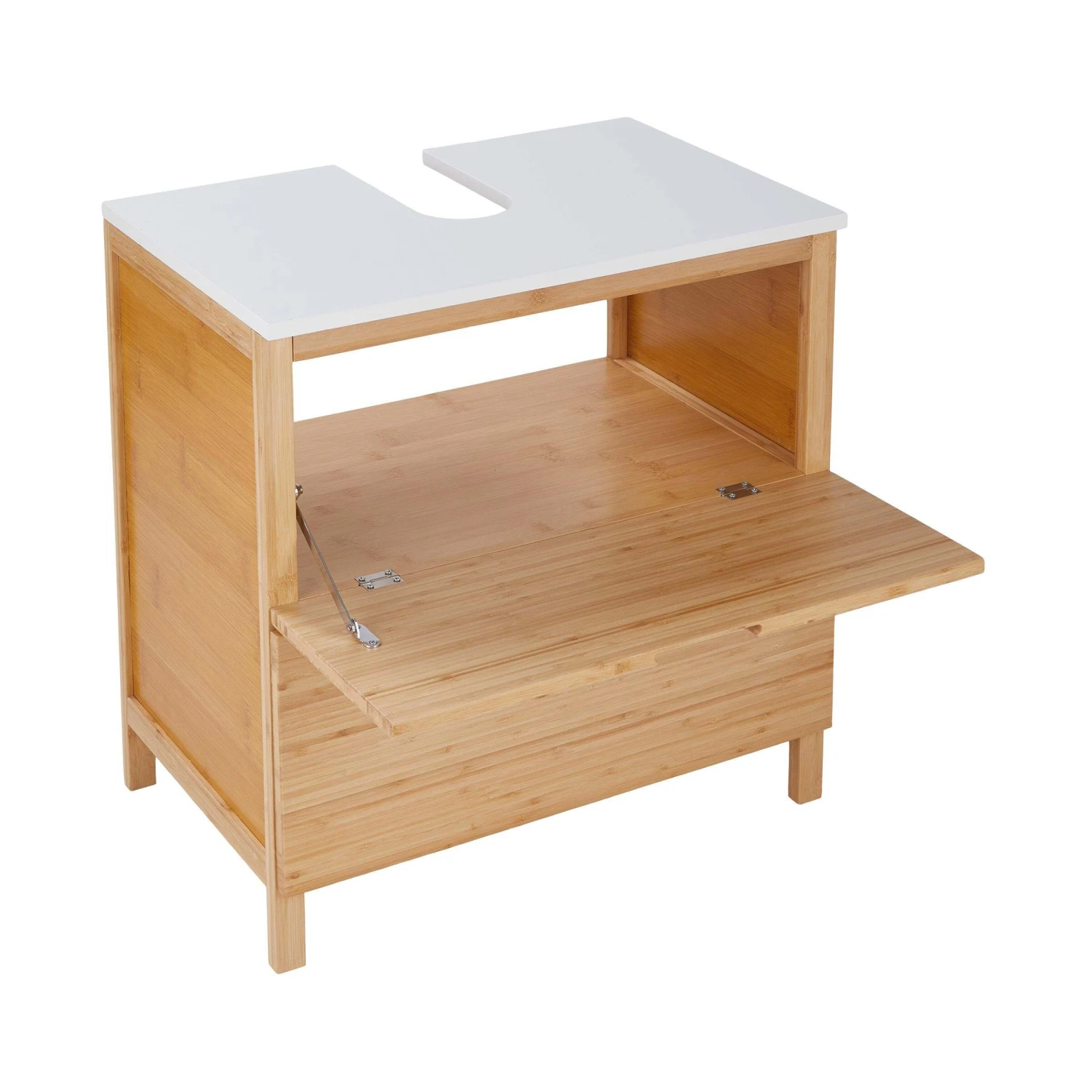 Waschbeckenunterschrank Mit Schublade WHITE SANDS In Natur-Weiß – Bild 10