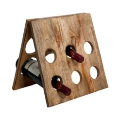 Weinregal Zum Aufstellen MANGO DAYS In Braun